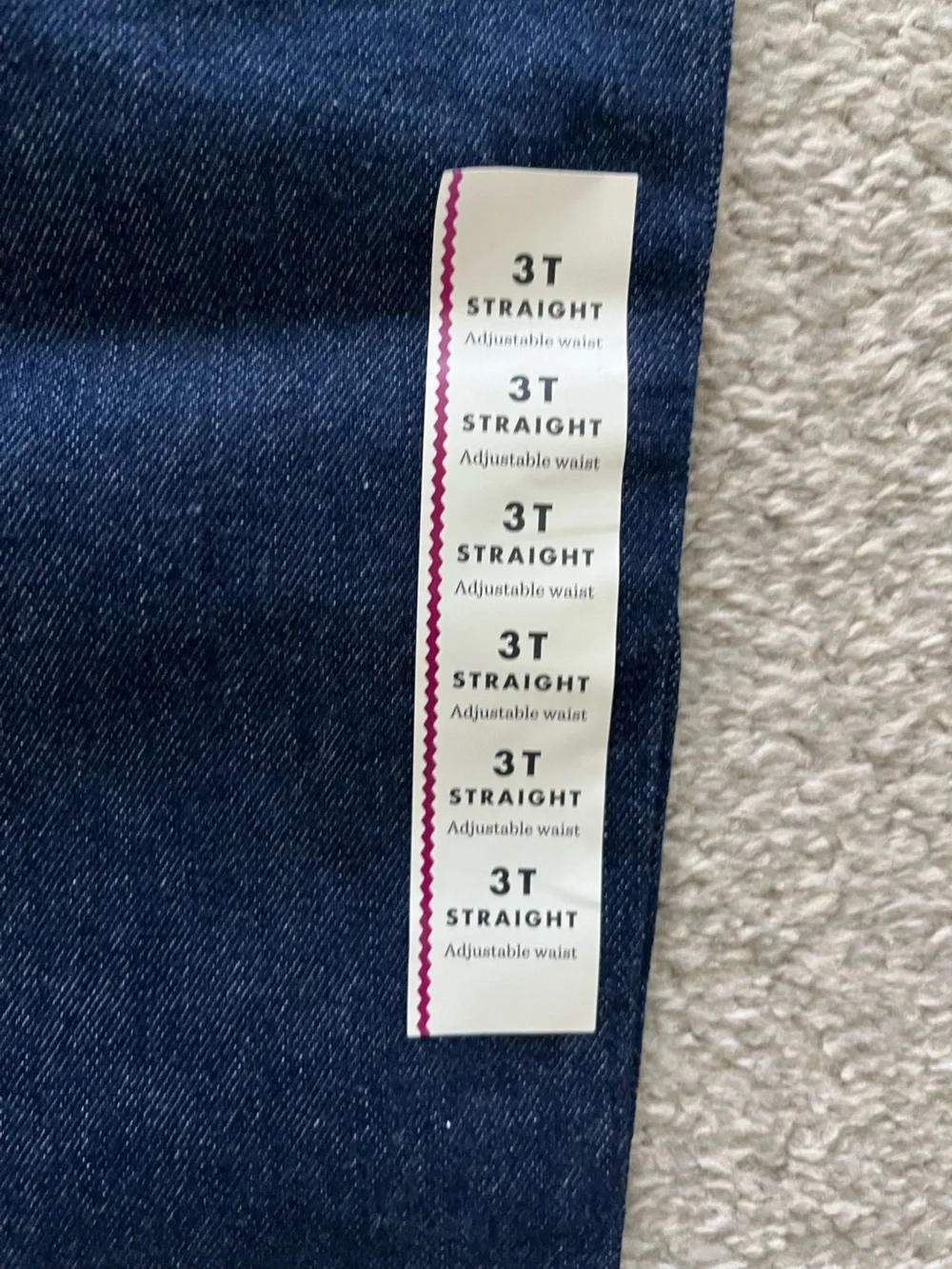 NWT Boys Cat & Jack Toddler Dark Blue Denim Jeans & Khaki Pants -3T